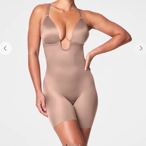 Spanx Plunge Low-Back Mid-Thigh Bodysuit